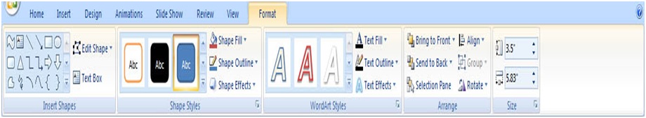 ایجاد اشکال گرافیکی در Powerpoint