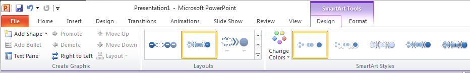 ایجاد اشکال گرافیکی در Powerpoint