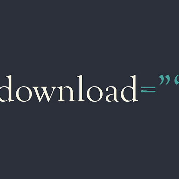 استفاده از مشخصه download در HTML