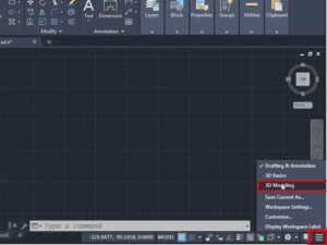 آموزش طراحی نقشه 3D در AutoCAD