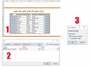 آموزش مرتب سازی داده در اکسل