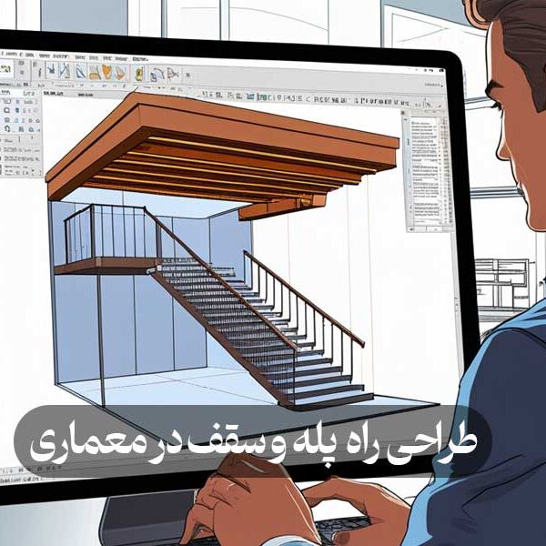 طراحی راه پله و سقف در معماری