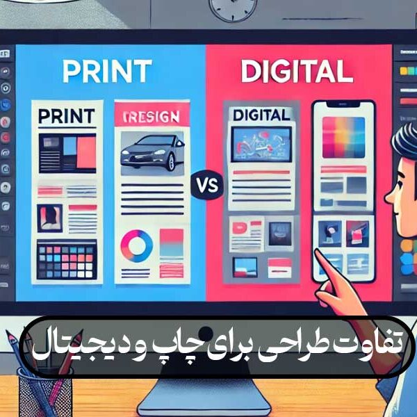 تفاوت‌ طراحی برای چاپ و دیجیتال