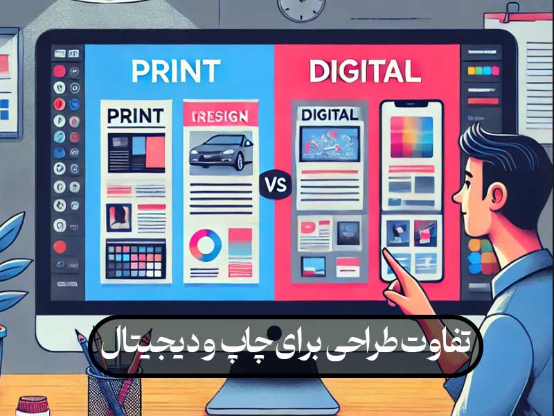 تفاوت‌ طراحی برای چاپ و دیجیتال