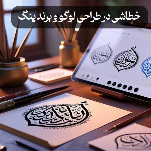 خطاشی در طراحی لوگو و برندینگ