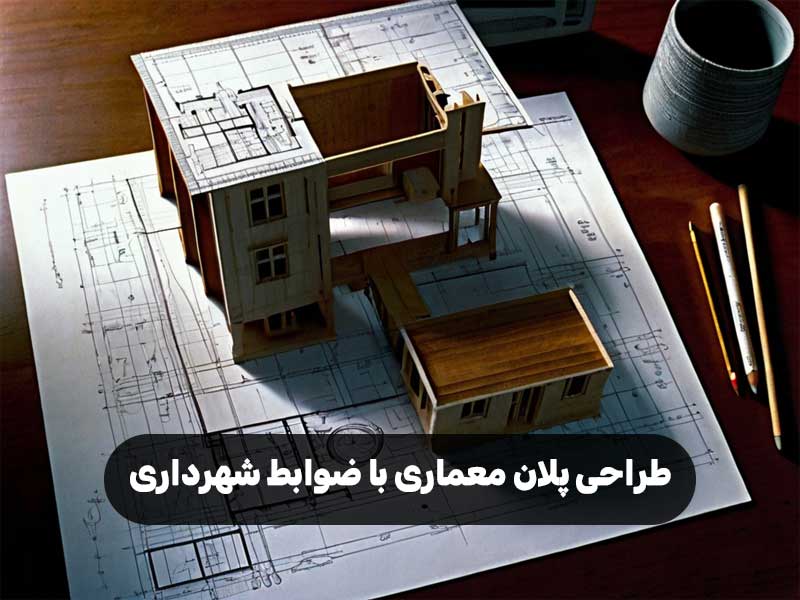 طراحی پلان معماری با ضوابط شهرداری