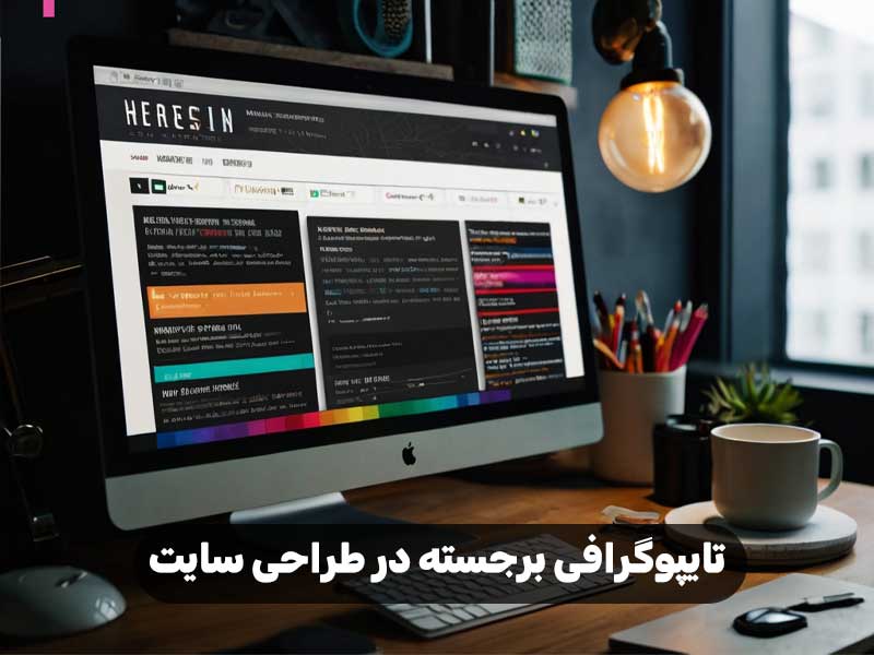 تایپوگرافی برجسته در طراحی سایت
