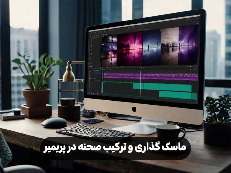 ماسک گذاری و ترکیب صحنه‌ در پریمیر