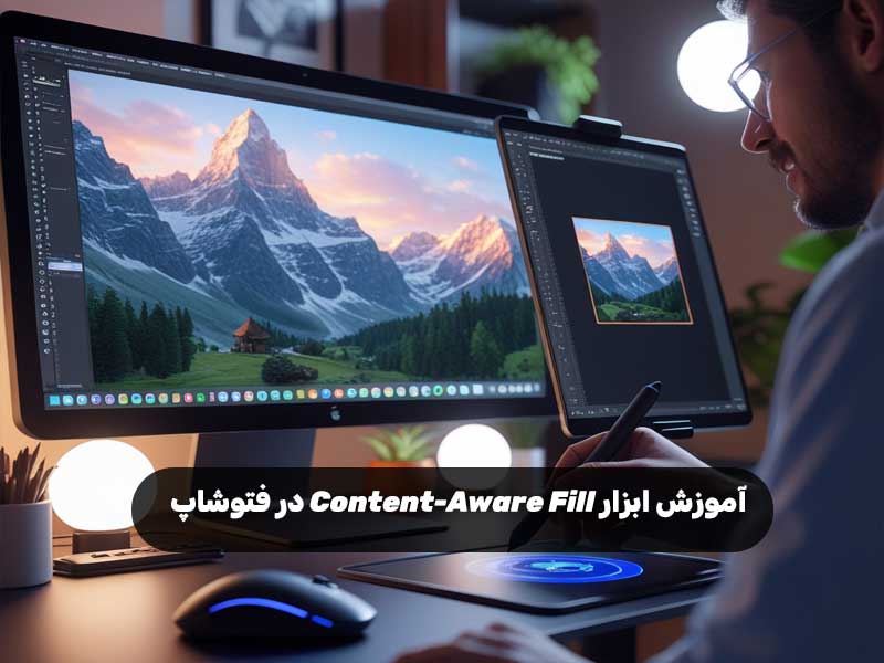 آموزش ابزار Content-Aware Fill در فتوشاپ
