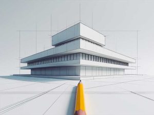 اصول پرسپکتیو در نقشه کشی معماری