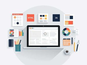  طراحی سایت با گرادینت و افکت مدرن